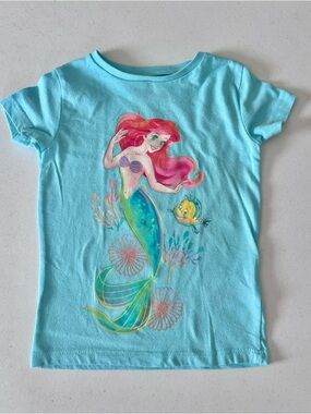 Disney Princess Ariel Turquoise and Pink Toddler Tee